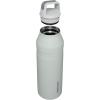 imageStanley IceFlow Cap and Carry Water Bottle  Wide Mouth Twist Lid  Lightweight ampamp Leakproof for Travel ampamp Sports  Insulated Stainless Steel  BPAFreeFog Glimmer