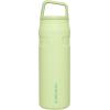imageStanley IceFlow Cap and Carry Water Bottle  Wide Mouth Twist Lid  Lightweight ampamp Leakproof for Travel ampamp Sports  Insulated Stainless Steel  BPAFreeCitron
