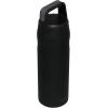 imageStanley IceFlow Cap and Carry Water Bottle  Wide Mouth Twist Lid  Lightweight ampamp Leakproof for Travel ampamp Sports  Insulated Stainless Steel  BPAFreeBlack