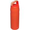 imageStanley IceFlow Cap and Carry Water Bottle  Wide Mouth Twist Lid  Lightweight ampamp Leakproof for Travel ampamp Sports  Insulated Stainless Steel  BPAFreeTigerlily
