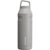 imageStanley IceFlow Cap and Carry Water Bottle  Wide Mouth Twist Lid  Lightweight ampamp Leakproof for Travel ampamp Sports  Insulated Stainless Steel  BPAFreeAsh