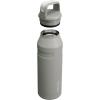 imageStanley IceFlow Cap and Carry Water Bottle  Wide Mouth Twist Lid  Lightweight ampamp Leakproof for Travel ampamp Sports  Insulated Stainless Steel  BPAFreeAsh