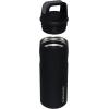 imageStanley IceFlow Cap and Carry Water Bottle  Wide Mouth Twist Lid  Lightweight ampamp Leakproof for Travel ampamp Sports  Insulated Stainless Steel  BPAFreeBlack Glimmer