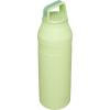imageStanley IceFlow Cap and Carry Water Bottle  Wide Mouth Twist Lid  Lightweight ampamp Leakproof for Travel ampamp Sports  Insulated Stainless Steel  BPAFreeCitron