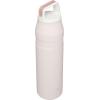 imageStanley IceFlow Cap and Carry Water Bottle  Wide Mouth Twist Lid  Lightweight ampamp Leakproof for Travel ampamp Sports  Insulated Stainless Steel  BPAFreeRose Quartz Glimmer