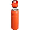 imageStanley IceFlow Cap and Carry Water Bottle  Wide Mouth Twist Lid  Lightweight ampamp Leakproof for Travel ampamp Sports  Insulated Stainless Steel  BPAFreeTigerlily Plum