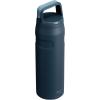 imageStanley IceFlow Cap and Carry Water Bottle  Wide Mouth Twist Lid  Lightweight ampamp Leakproof for Travel ampamp Sports  Insulated Stainless Steel  BPAFreeNavy