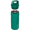 imageStanley IceFlow Cap and Carry Water Bottle  Wide Mouth Twist Lid  Lightweight ampamp Leakproof for Travel ampamp Sports  Insulated Stainless Steel  BPAFreeAlpine