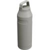 imageStanley IceFlow Cap and Carry Water Bottle  Wide Mouth Twist Lid  Lightweight ampamp Leakproof for Travel ampamp Sports  Insulated Stainless Steel  BPAFreeAsh