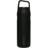 imageStanley IceFlow Cap and Carry Water Bottle  Wide Mouth Twist Lid  Lightweight ampamp Leakproof for Travel ampamp Sports  Insulated Stainless Steel  BPAFreeBlack