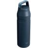 imageStanley IceFlow Cap and Carry Water Bottle  Wide Mouth Twist Lid  Lightweight ampamp Leakproof for Travel ampamp Sports  Insulated Stainless Steel  BPAFreeNavy