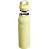 imageStanley IceFlow Cap and Carry Water Bottle  Wide Mouth Twist Lid  Lightweight ampamp Leakproof for Travel ampamp Sports  Insulated Stainless Steel  BPAFreePomelo