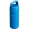imageStanley IceFlow Cap and Carry Water Bottle  Wide Mouth Twist Lid  Lightweight ampamp Leakproof for Travel ampamp Sports  Insulated Stainless Steel  BPAFreeAzure