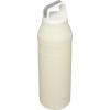 imageStanley IceFlow Cap and Carry Water Bottle  Wide Mouth Twist Lid  Lightweight ampamp Leakproof for Travel ampamp Sports  Insulated Stainless Steel  BPAFreeCream Glimmer