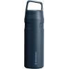 imageStanley IceFlow Cap and Carry Water Bottle  Wide Mouth Twist Lid  Lightweight ampamp Leakproof for Travel ampamp Sports  Insulated Stainless Steel  BPAFreeNavy