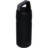 imageStanley IceFlow Cap and Carry Water Bottle  Wide Mouth Twist Lid  Lightweight ampamp Leakproof for Travel ampamp Sports  Insulated Stainless Steel  BPAFreeBlack Glimmer