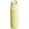 imageStanley IceFlow Cap and Carry Water Bottle  Wide Mouth Twist Lid  Lightweight ampamp Leakproof for Travel ampamp Sports  Insulated Stainless Steel  BPAFreePomelo