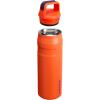 imageStanley IceFlow Cap and Carry Water Bottle  Wide Mouth Twist Lid  Lightweight ampamp Leakproof for Travel ampamp Sports  Insulated Stainless Steel  BPAFreeTigerlily Plum