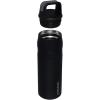 imageStanley IceFlow Cap and Carry Water Bottle  Wide Mouth Twist Lid  Lightweight ampamp Leakproof for Travel ampamp Sports  Insulated Stainless Steel  BPAFreeBlack Glimmer