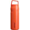 imageStanley IceFlow Cap and Carry Water Bottle  Wide Mouth Twist Lid  Lightweight ampamp Leakproof for Travel ampamp Sports  Insulated Stainless Steel  BPAFreeTigerlily Plum