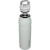 imageStanley IceFlow Cap and Carry Water Bottle  Wide Mouth Twist Lid  Lightweight ampamp Leakproof for Travel ampamp Sports  Insulated Stainless Steel  BPAFreeFog Glimmer