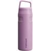 imageStanley IceFlow Cap and Carry Water Bottle  Wide Mouth Twist Lid  Lightweight ampamp Leakproof for Travel ampamp Sports  Insulated Stainless Steel  BPAFreeLilac