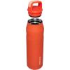 imageStanley IceFlow Cap and Carry Water Bottle  Wide Mouth Twist Lid  Lightweight ampamp Leakproof for Travel ampamp Sports  Insulated Stainless Steel  BPAFreeTigerlily