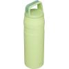 imageStanley IceFlow Cap and Carry Water Bottle  Wide Mouth Twist Lid  Lightweight ampamp Leakproof for Travel ampamp Sports  Insulated Stainless Steel  BPAFreeCitron