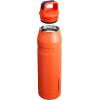 imageStanley IceFlow Cap and Carry Water Bottle  Wide Mouth Twist Lid  Lightweight ampamp Leakproof for Travel ampamp Sports  Insulated Stainless Steel  BPAFreeTigerlily Plum