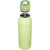 imageStanley IceFlow Cap and Carry Water Bottle  Wide Mouth Twist Lid  Lightweight ampamp Leakproof for Travel ampamp Sports  Insulated Stainless Steel  BPAFreeCitron
