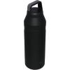 imageStanley IceFlow Cap and Carry Water Bottle  Wide Mouth Twist Lid  Lightweight ampamp Leakproof for Travel ampamp Sports  Insulated Stainless Steel  BPAFreeBlack