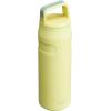 imageStanley IceFlow Cap and Carry Water Bottle  Wide Mouth Twist Lid  Lightweight ampamp Leakproof for Travel ampamp Sports  Insulated Stainless Steel  BPAFreePomelo
