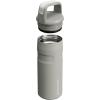 imageStanley IceFlow Cap and Carry Water Bottle  Wide Mouth Twist Lid  Lightweight ampamp Leakproof for Travel ampamp Sports  Insulated Stainless Steel  BPAFreeAsh