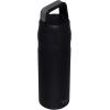 imageStanley IceFlow Cap and Carry Water Bottle  Wide Mouth Twist Lid  Lightweight ampamp Leakproof for Travel ampamp Sports  Insulated Stainless Steel  BPAFreeBlack Glimmer