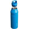 imageStanley IceFlow Cap and Carry Water Bottle  Wide Mouth Twist Lid  Lightweight ampamp Leakproof for Travel ampamp Sports  Insulated Stainless Steel  BPAFreeAzure