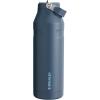 imageStanley IceFlow Flip Straw 20 Water Bottle 24 oz  BuiltIn Straw for Travel and Sports  Lightweight and Leak Resistant  Insulated Stainless Steel  BPAFree  Strawberry CreamNavy