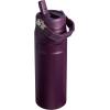 imageStanley IceFlow Flip Straw 20 Water Bottle 24 oz  BuiltIn Straw for Travel and Sports  Lightweight and Leak Resistant  Insulated Stainless Steel  BPAFree  Strawberry CreamPlum