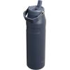 imageStanley IceFlow Flip Straw 20 Water Bottle 24 oz  BuiltIn Straw for Travel and Sports  Lightweight and Leak Resistant  Insulated Stainless Steel  BPAFree  Strawberry CreamTwilight