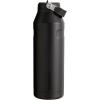imageStanley IceFlow Flip Straw 20 Water Bottle 24 oz  BuiltIn Straw for Travel and Sports  Lightweight and Leak Resistant  Insulated Stainless Steel  BPAFree  Strawberry CreamBlack