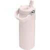 imageStanley IceFlow Flip Straw 20 Water Bottle 24 oz  BuiltIn Straw for Travel and Sports  Lightweight and Leak Resistant  Insulated Stainless Steel  BPAFree  Strawberry CreamRose Quartz