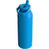 imageStanley IceFlow Flip Straw 20 Water Bottle 24 oz  BuiltIn Straw for Travel and Sports  Lightweight and Leak Resistant  Insulated Stainless Steel  BPAFree  Strawberry CreamAzure