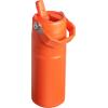 imageStanley IceFlow Flip Straw 20 Water Bottle 24 oz  BuiltIn Straw for Travel and Sports  Lightweight and Leak Resistant  Insulated Stainless Steel  BPAFree  Strawberry CreamTigerlily Plum