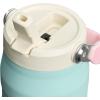 imageStanley IceFlow Flip Straw 20 Water Bottle 24 oz  BuiltIn Straw for Travel and Sports  Lightweight and Leak Resistant  Insulated Stainless Steel  BPAFree  Strawberry CreamPoolside