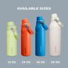imageStanley IceFlow Flip Straw 20 Water Bottle 24 oz  BuiltIn Straw for Travel and Sports  Lightweight and Leak Resistant  Insulated Stainless Steel  BPAFree  Strawberry CreamFrost