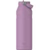 imageStanley IceFlow Flip Straw 20 Water Bottle 24 oz  BuiltIn Straw for Travel and Sports  Lightweight and Leak Resistant  Insulated Stainless Steel  BPAFree  Strawberry CreamLilac