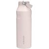 imageStanley IceFlow Flip Straw 20 Water Bottle 24 oz  BuiltIn Straw for Travel and Sports  Lightweight and Leak Resistant  Insulated Stainless Steel  BPAFree  Strawberry CreamRose Quartz