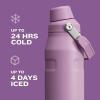 imageStanley IceFlow Flip Straw 20 Water Bottle 24 oz  BuiltIn Straw for Travel and Sports  Lightweight and Leak Resistant  Insulated Stainless Steel  BPAFree  Strawberry CreamFrost