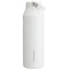 imageStanley IceFlow Flip Straw 20 Water Bottle 24 oz  BuiltIn Straw for Travel and Sports  Lightweight and Leak Resistant  Insulated Stainless Steel  BPAFree  Strawberry CreamFrost