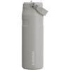 imageStanley IceFlow Flip Straw 20 Water Bottle 24 oz  BuiltIn Straw for Travel and Sports  Lightweight and Leak Resistant  Insulated Stainless Steel  BPAFree  Strawberry CreamAsh