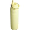 imageStanley IceFlow Flip Straw 20 Water Bottle 24 oz  BuiltIn Straw for Travel and Sports  Lightweight and Leak Resistant  Insulated Stainless Steel  BPAFree  Strawberry CreamPomelo